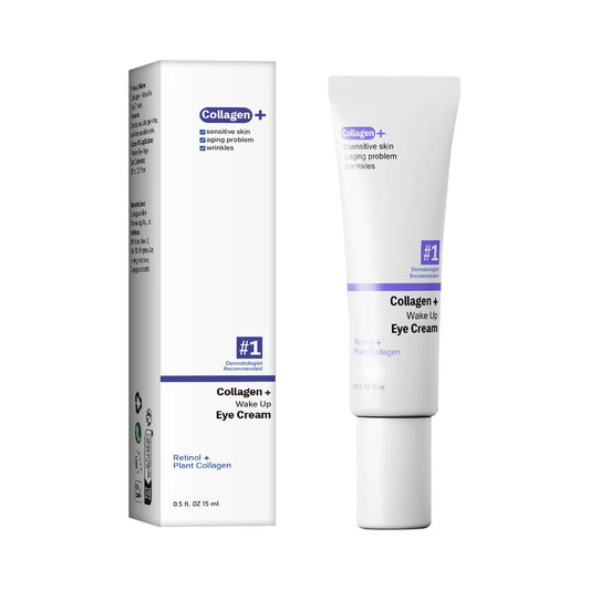 Collagen Retinol Eye Cream Lifting Firming Wake up Cream Removal Puffiness Fine Lines Moisturizer Brighten for Sensitive Skin