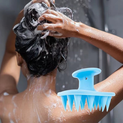 1Pcs Hair Brush Scalp Massager for Hair Growth Mold-Free Silicone Scalp Massager Shampoo Brush Scalp Scrubber Exfoliator Tools