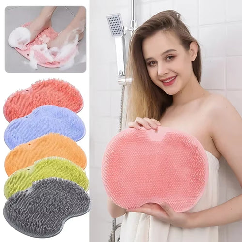 Anti-Slip Shower Foot Scrub Massager - Anti-Slip, Easy to Clean, Enhanced Exfoliation and Relaxation Bathroom Massage Pad