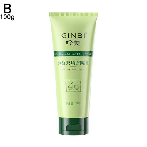 Face Exfoliating Gel Aloe Vera Facial Exfoliating Scrub Cleanses Remove Blackhead Moisturizing Shrink Pores Skin Care 30G-100G