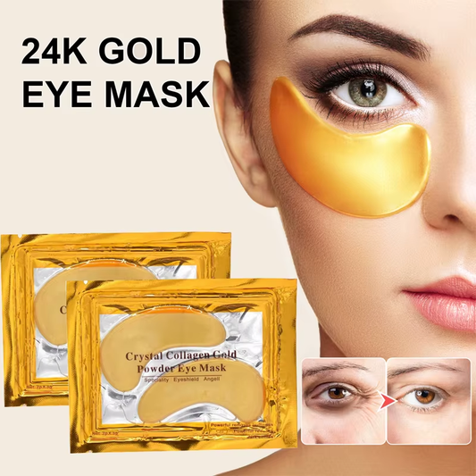 10Pcs=5Packs Gold Eye Mask Patch for Eye Crystal Collagen