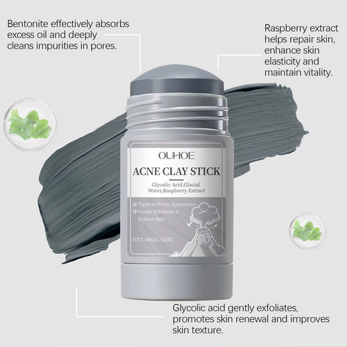 Pore Cleaning Clay Mask Mud Shrinking Pores Moisturizer Hydrating Exfoliating Oil Control Blackhead Pimple Acne Treatment Mask