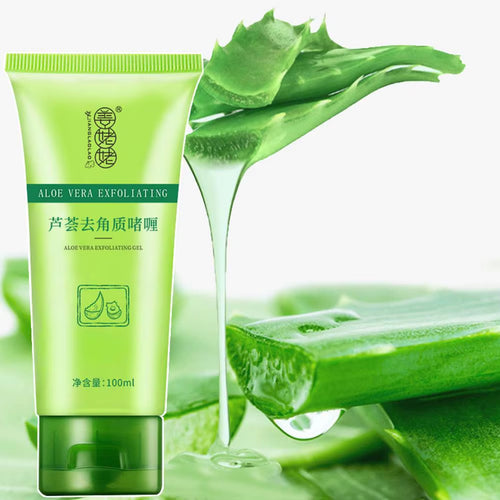 Face Exfoliating Gel Aloe Vera Facial Exfoliating Scrub Cleanses Remove Blackhead Moisturizing Shrink Pores Skin Care 30G-100G