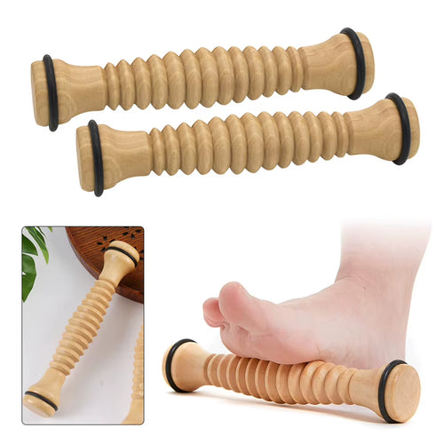 Wooden Body Massage Tool Foot Reflexology Acupuncture Thai Massage Roller Therapy Meridians Scrap Lymphatic Health Care