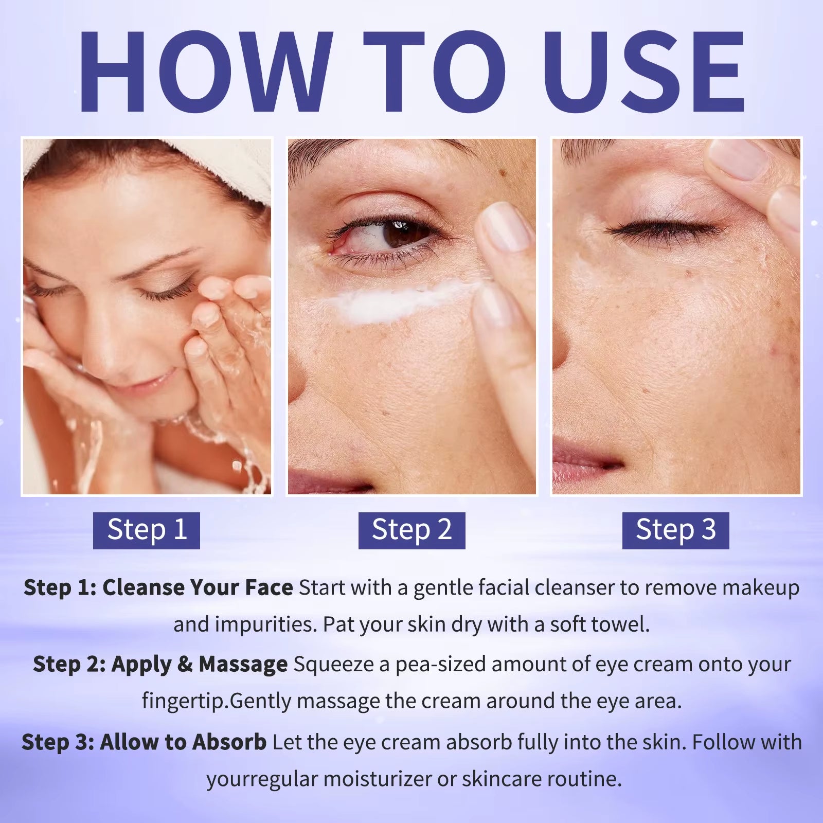 Collagen Retinol Eye Cream Lifting Firming Wake up Cream Removal Puffiness Fine Lines Moisturizer Brighten for Sensitive Skin