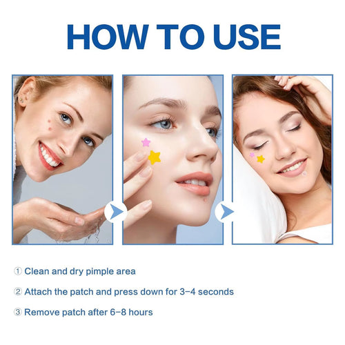 316CS Circle&Star Shape Pimple Patch Acne Cute Colourful Invisible ,Suitable for Different , Invisible Patch.