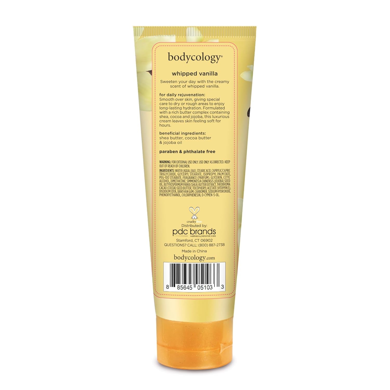 Shea Butter Body Cream, Whipped Vanilla, 8 Oz