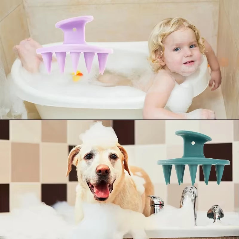 1Pcs Hair Brush Scalp Massager for Hair Growth Mold-Free Silicone Scalp Massager Shampoo Brush Scalp Scrubber Exfoliator Tools