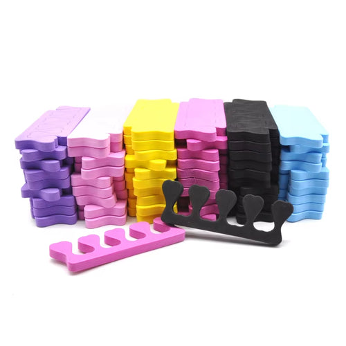50Pcs/Pack Nail Art Tool Finger Toe Separators Nail Polish Feet Care Sponge Toe Separators Bulk Manicure Pedicure Salon/Home