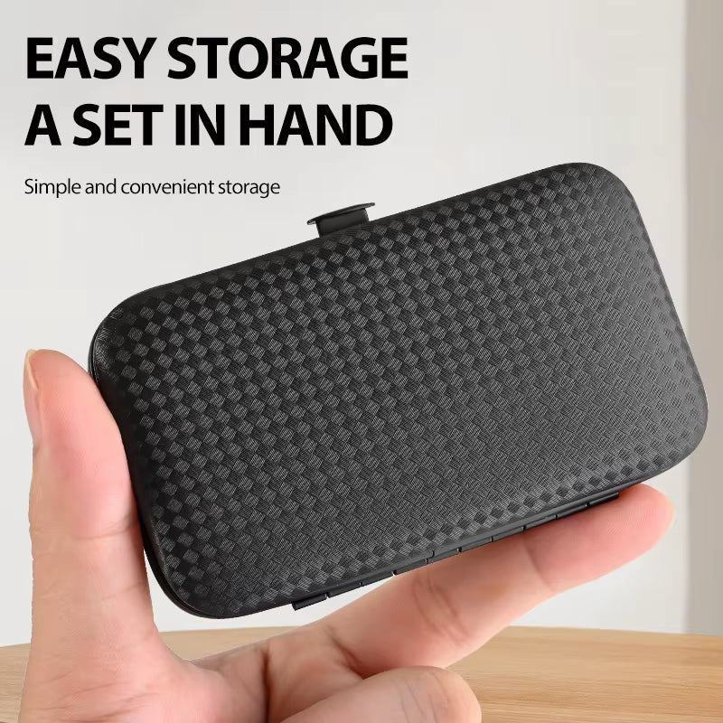 Aliexpress Cross-Border Explosions Source Black King Kong Nail Clipper Suit 7-Piece Nail Clipper Beauty Pedicure Nail Clipper Se