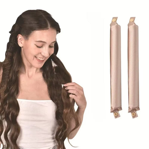 Heatless Curling Rod Headband Satin Hair Curler No Heat Hair Rollers Lazy Curls Soft Curlers Sleeping Flexi Rods Styling Tools