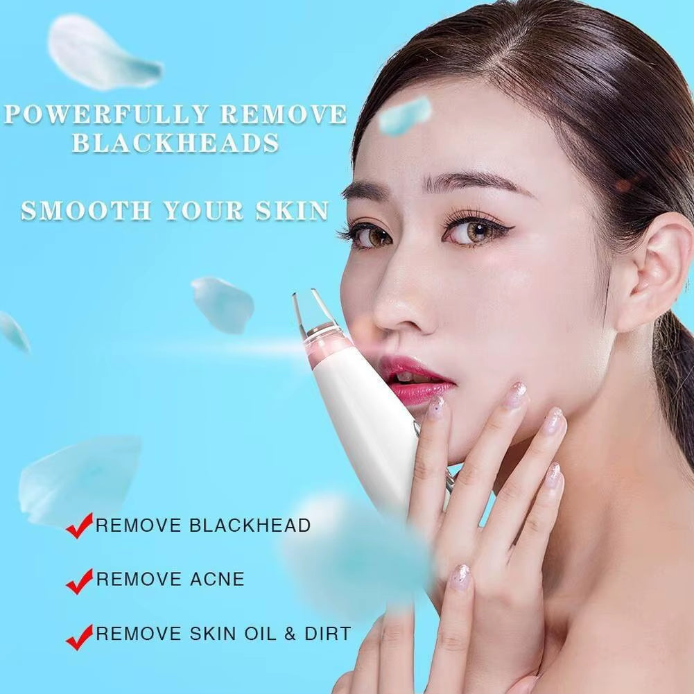 Facial Blackhead Remover 3 Suction Modes Vacuum Pore Face Cleansing Beauty Machine USB Rechargeable Nose Acne Extractor Tool
