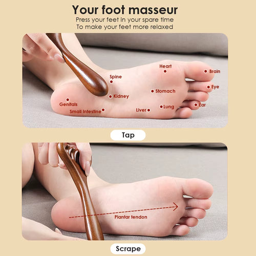 Six-Claw Head Meridian Massage Comb Natural Sandalwood Acupoint Massage Gua Sha Tool Neck Face Lifting Scraping Massager