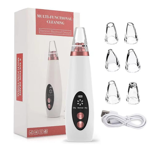 Facial Blackhead Remover 3 Suction Modes Vacuum Pore Face Cleansing Beauty Machine USB Rechargeable Nose Acne Extractor Tool