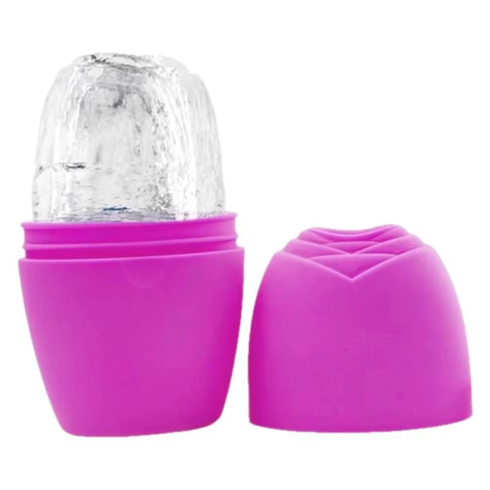 1Pc Ice Face Roller Ice Cube Beauty Massage Silicone Ice Mold for Eye Puffiness Ice Facial Roller Shrink Pores