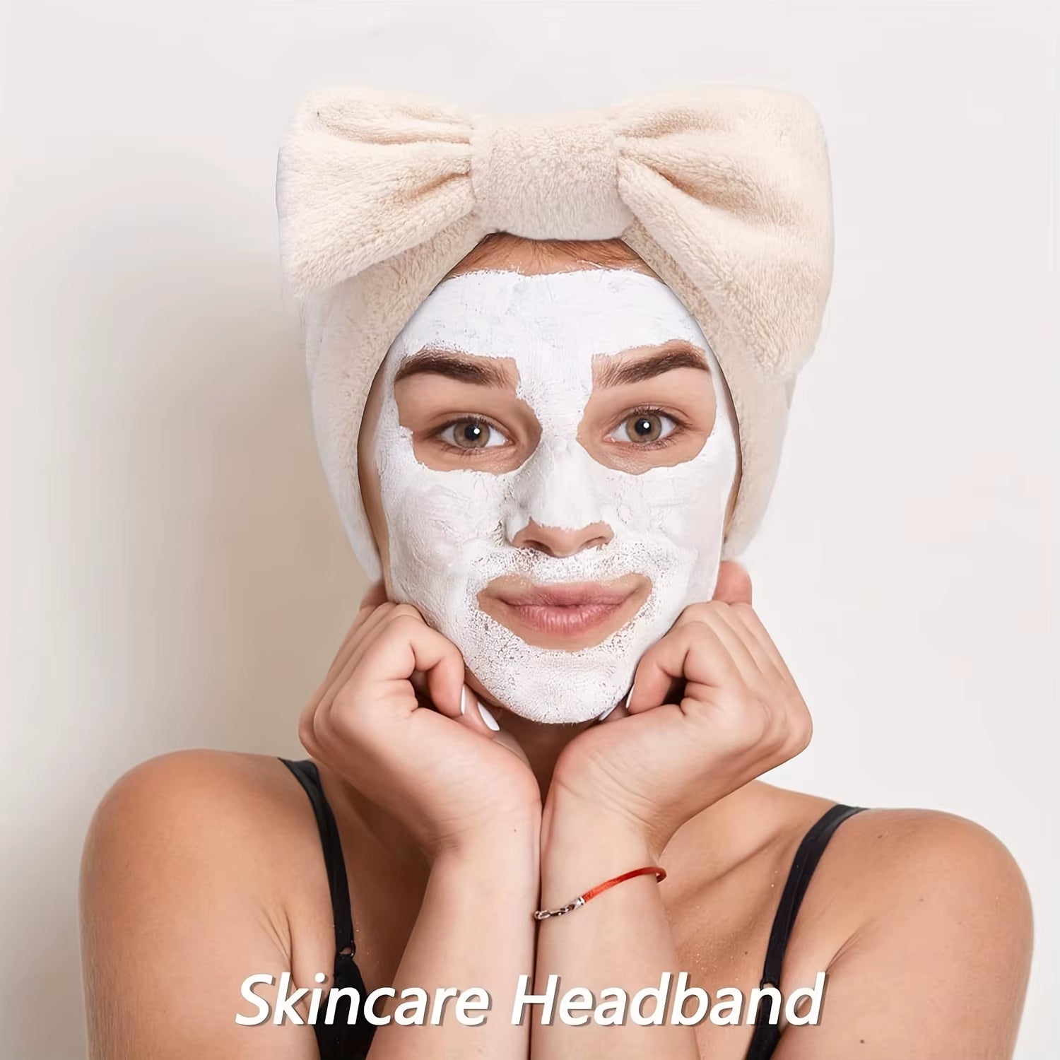 5PCS Spa Headbands and Bracelets, Including Hairpins, Face Wash and Skincare Headbands, Waterproof Makeup Headbands