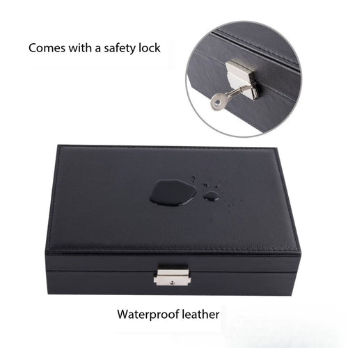 Double-Layer Jewelry Storage Box Portable Travel Jewelry Holder Organizer Storage Ring Necklace Jewellery Jewlery Display