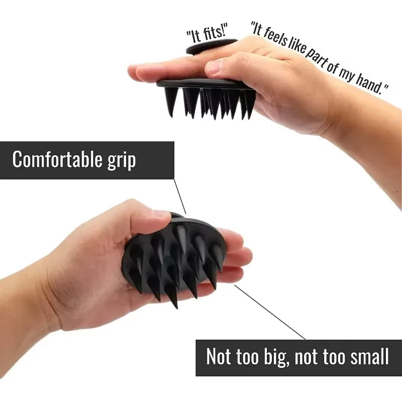 1Pcs Hair Brush Scalp Massager for Hair Growth Mold-Free Silicone Scalp Massager Shampoo Brush Scalp Scrubber Exfoliator Tools