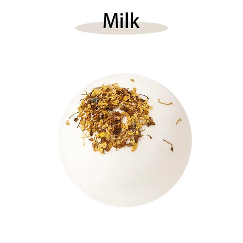 17 Styles Shower Bath Salt Ball Dried Flower Ease Tension Natural Essential Oil Bubble Bouncy Explosion Bath Ball Clean Bathtub