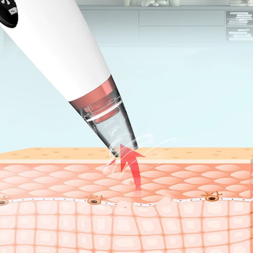 Facial Blackhead Remover 3 Suction Modes Vacuum Pore Face Cleansing Beauty Machine USB Rechargeable Nose Acne Extractor Tool