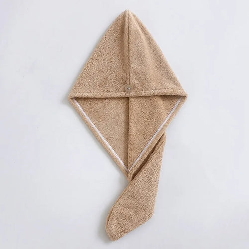 Microfiber Hair Towel,Super Absorbent Hair Towel .Care Cap with Button.Wrap Fast Drying Hair Wraps for Women Bathroom Accessori