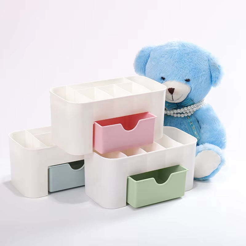 Nail Art Plastic Organizer Container Gel Polish Remover Cleaning Cotton Pad Swab Box Storage Case Accessories Tool Clean Desktop