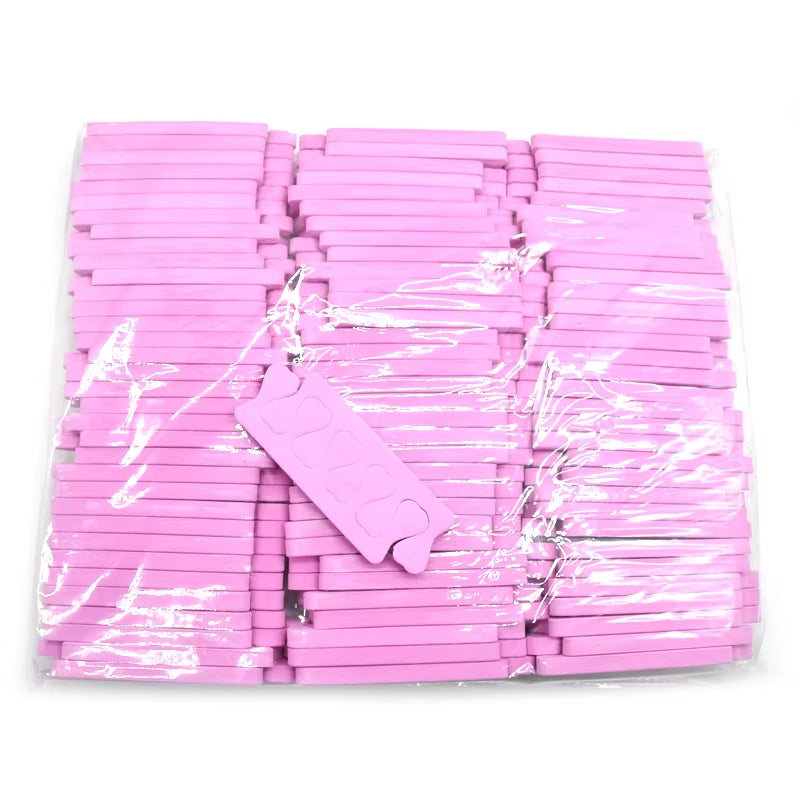 50Pcs/Pack Nail Art Tool Finger Toe Separators Nail Polish Feet Care Sponge Toe Separators Bulk Manicure Pedicure Salon/Home