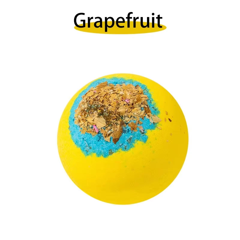 17 Styles Shower Bath Salt Ball Dried Flower Ease Tension Natural Essential Oil Bubble Bouncy Explosion Bath Ball Clean Bathtub