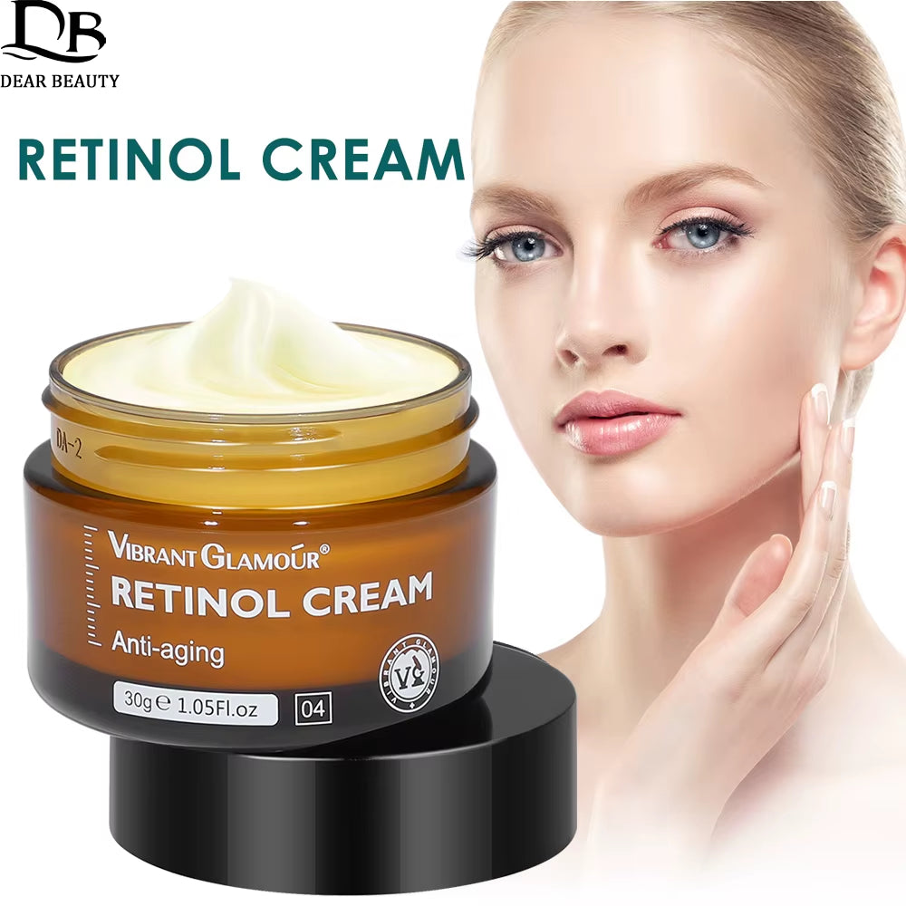 Retinol Facial Cream Anti-Aging Removal Wrinkle Fine Lines Repair Skin Barrier Whitening Brightening Moisturizing Face Cream