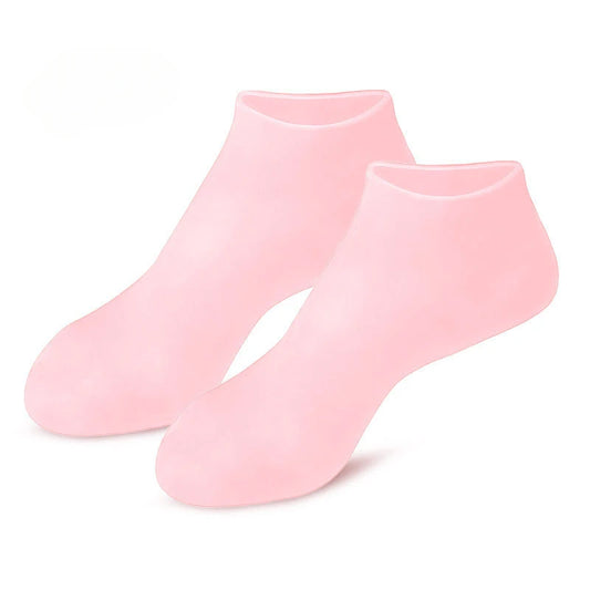 1 Pair Silicone Moisturizing Socks Exfoliating Gel Heel Socks Callus Cracked Dead Skin Remove Protector Pain Relief Foot Care