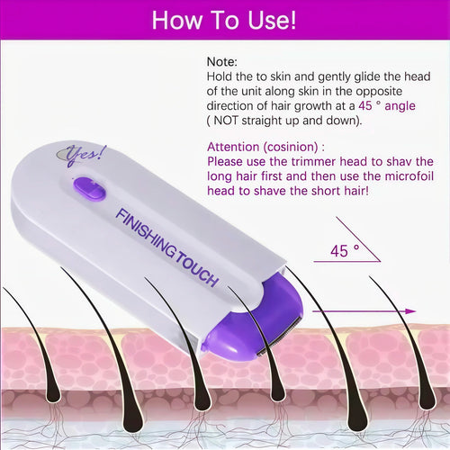 Electric Body Hair Trimmer - Groin Trimmer for Men - Bikini Trimmer Women - Wet/Dry Shaver Groomer, Replaceable Heads, USB