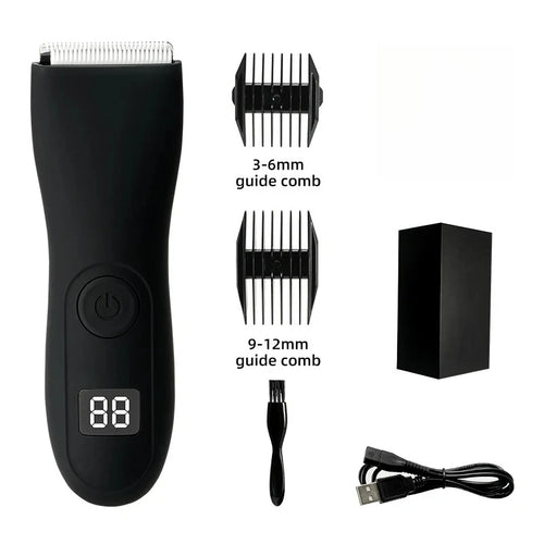 Mens Body Hair Trimmer for Men Balls Women Lady Shaver Hair Removal Bikini Trimmer Groin & Body Shaver Groomer Arm Beard Razor