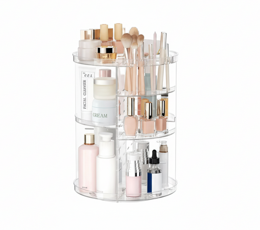 Nexora GlamSpin™ Rotating Makeup Organizer