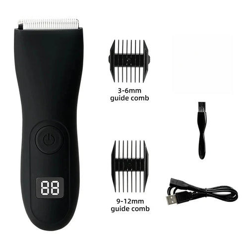 Mens Body Hair Trimmer for Men Balls Women Lady Shaver Hair Removal Bikini Trimmer Groin & Body Shaver Groomer Arm Beard Razor