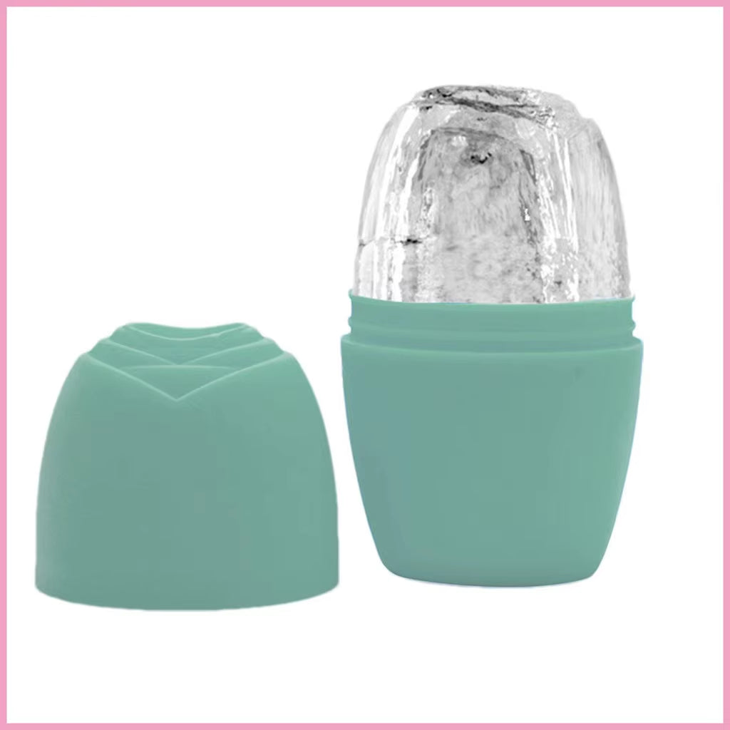 1Pc Ice Face Roller Ice Cube Beauty Massage Silicone Ice Mold for Eye Puffiness Ice Facial Roller Shrink Pores