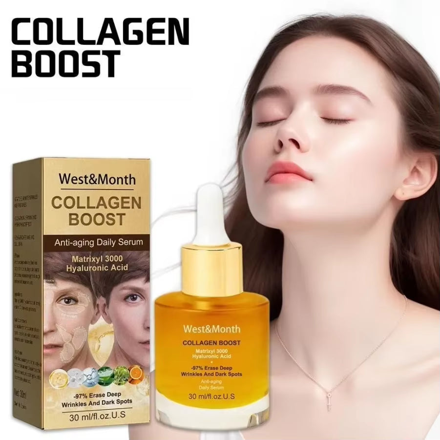 Collagen Face Serum Moisturing Tightening Hydrating Smoothing Nourishing Brightening Face Skin Care Product Balance Water Oil