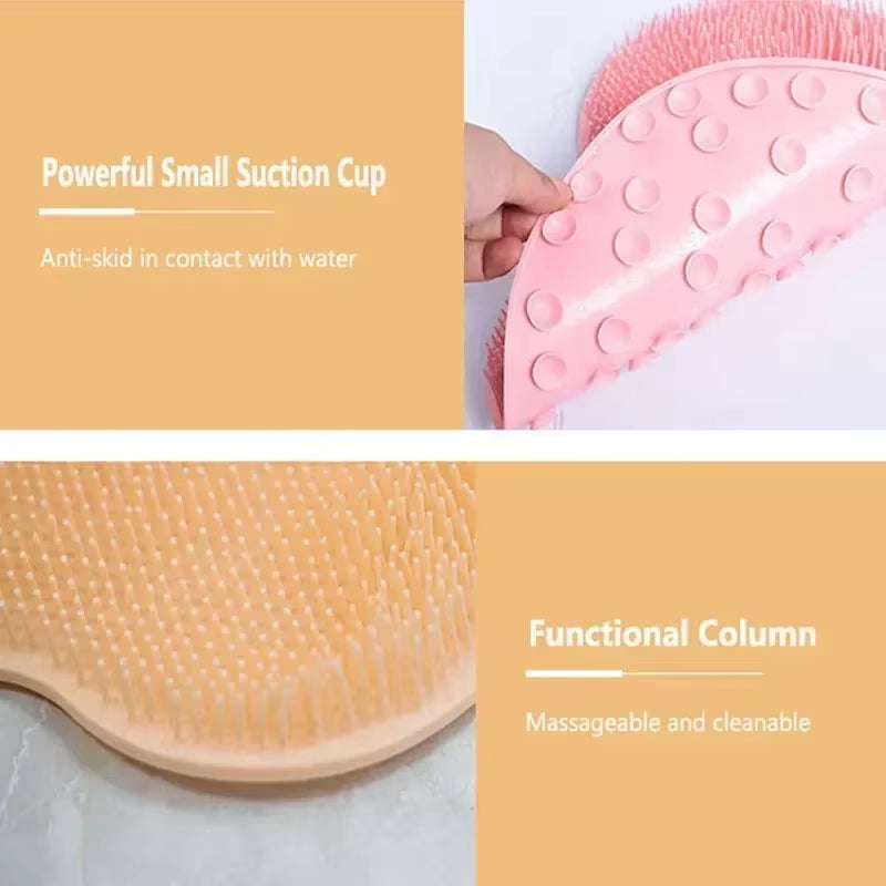 Anti-Slip Shower Foot Scrub Massager - Anti-Slip, Easy to Clean, Enhanced Exfoliation and Relaxation Bathroom Massage Pad