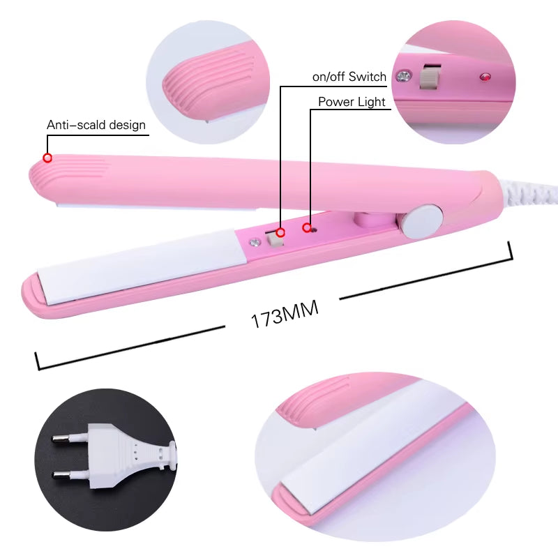Sales Hot New Goods Lightweight Hair Styling Tool Ceramic Iron Hair Straightenr Curler Mini Orders