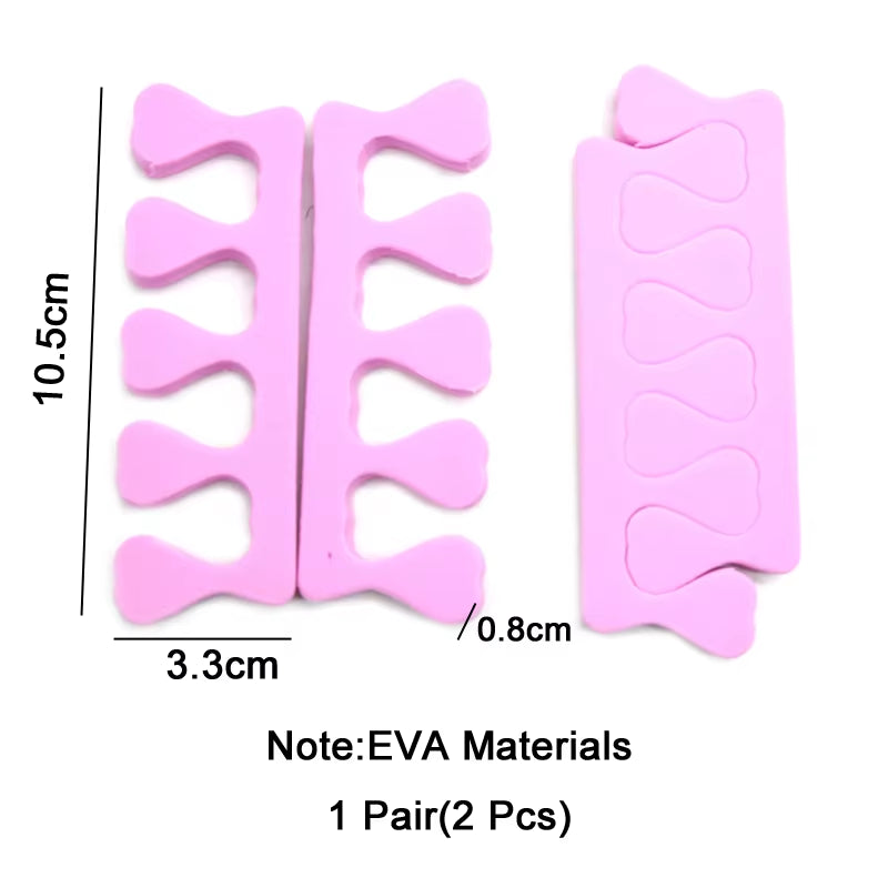 50Pcs/Pack Nail Art Tool Finger Toe Separators Nail Polish Feet Care Sponge Toe Separators Bulk Manicure Pedicure Salon/Home