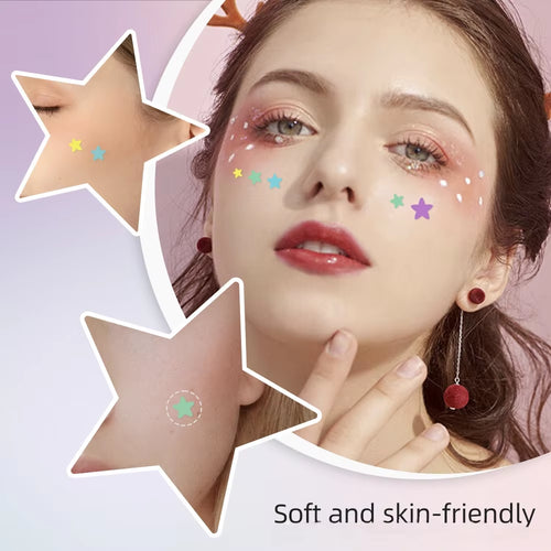 316CS Circle&Star Shape Pimple Patch Acne Cute Colourful Invisible ,Suitable for Different , Invisible Patch.