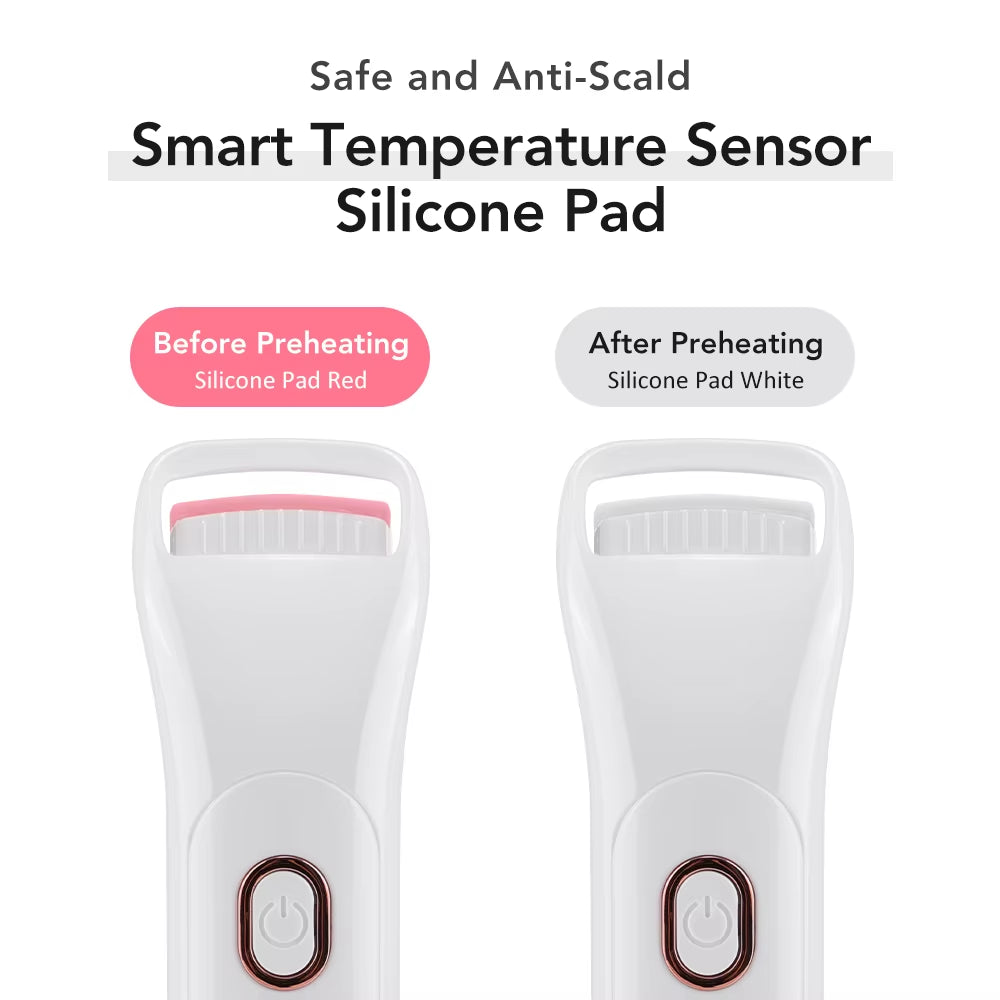 Digital Display Electric Heated Eyelash Curler Professional Eyes Makeup Tool for Women Eyelash Long-Lasting Curl Clip Tool