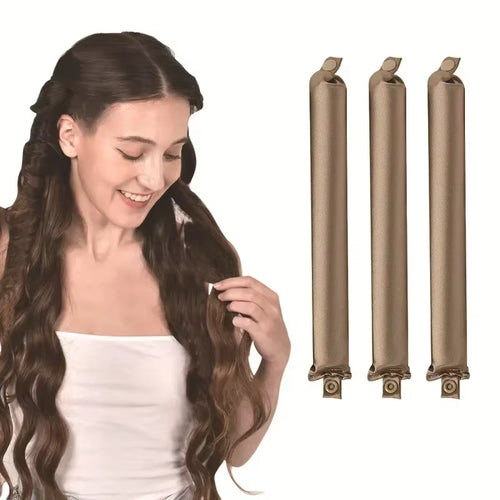 Heatless Curling Rod Headband Satin Hair Curler No Heat Hair Rollers Lazy Curls Soft Curlers Sleeping Flexi Rods Styling Tools