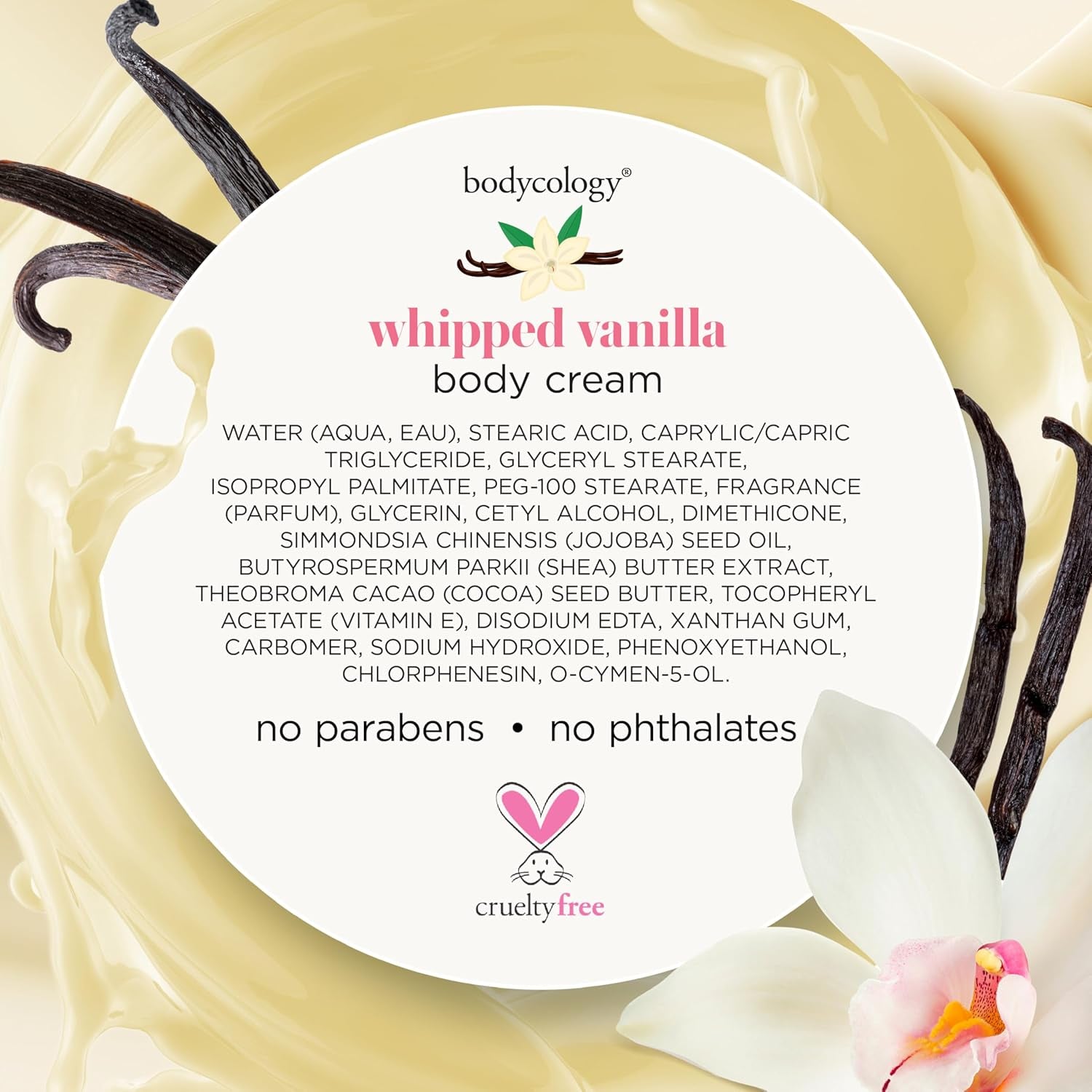 Shea Butter Body Cream, Whipped Vanilla, 8 Oz