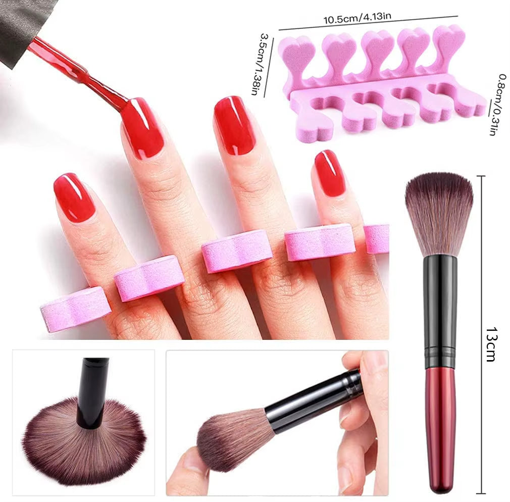 50Pcs/Pack Nail Art Tool Finger Toe Separators Nail Polish Feet Care Sponge Toe Separators Bulk Manicure Pedicure Salon/Home