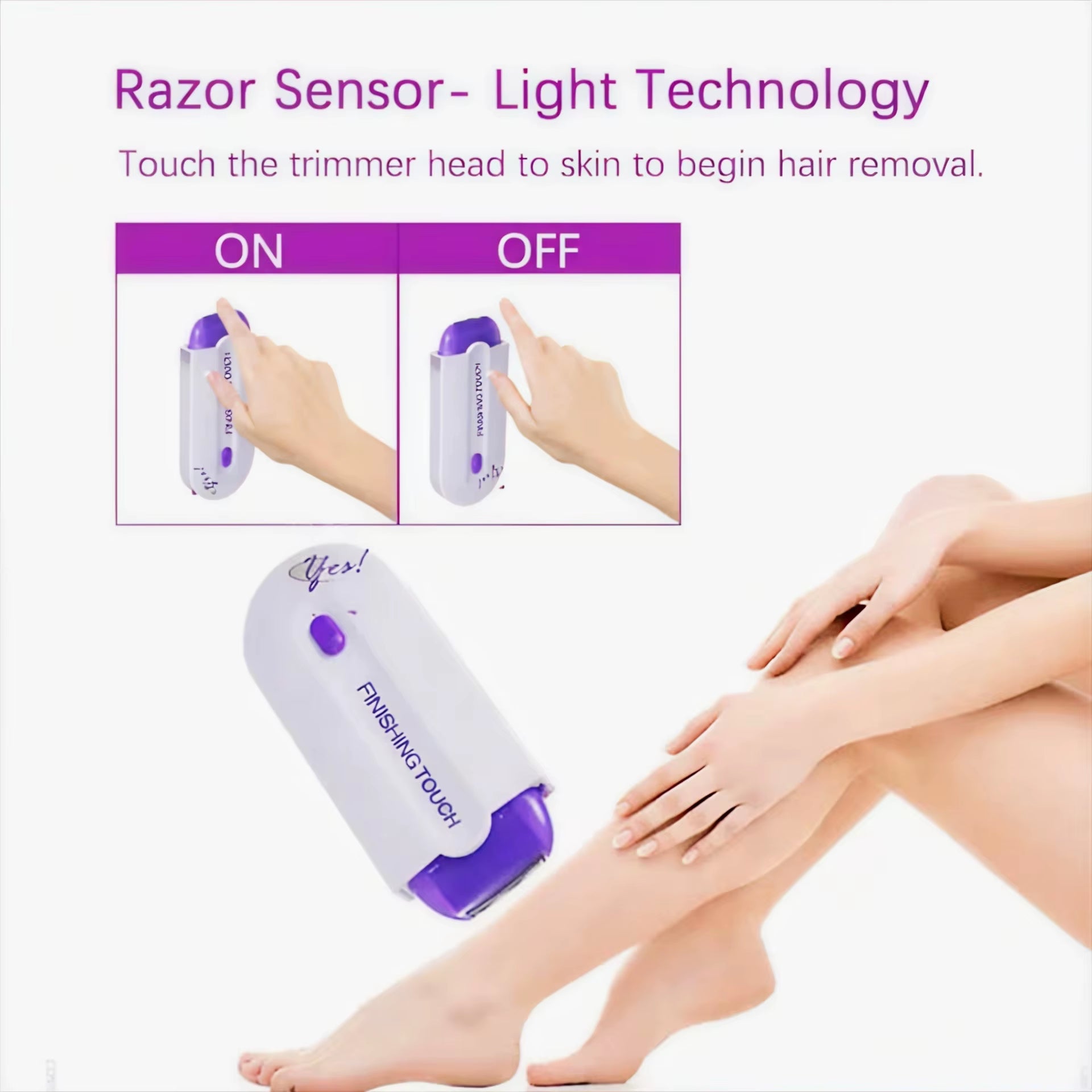 Electric Body Hair Trimmer - Groin Trimmer for Men - Bikini Trimmer Women - Wet/Dry Shaver Groomer, Replaceable Heads, USB