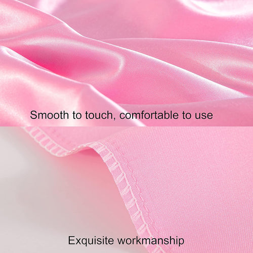 2 Pack Queen Silk Satin Pillowcases for Hair and Skin, Silky Soft and Luxurious Bedding Pillow Cases with Envelope Closure, 20X30 Inches, Pink