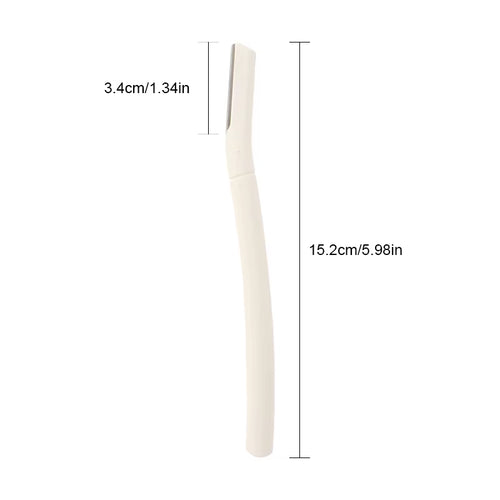 3 Pcs/Box Wheat Straw Face Eyebrow Razor for Women,Facial Dermaplane Razor,Biodegradable Dermaplaning Tool with Precision Cover