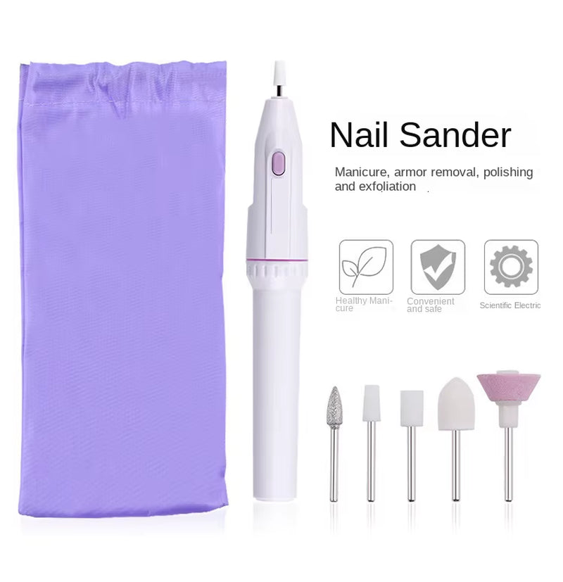 Nail Polisher MINI Electric Nail Drill Kit Manicure Pedicure Grinding Polishing Nail Art Sanding File Pen Tools Machine