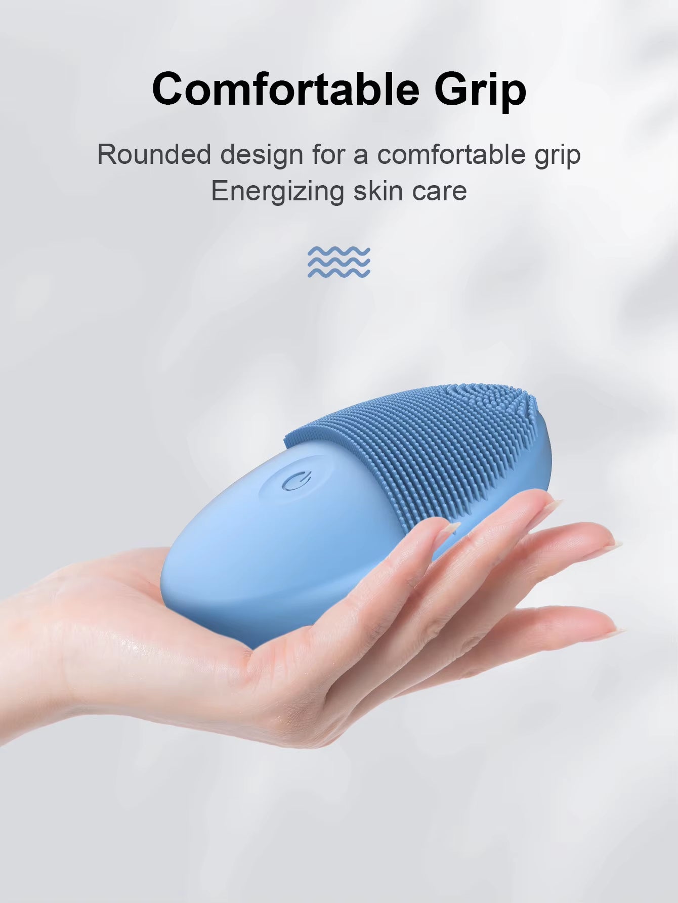 Electric Facial Cleanser Facial Cleansing Brush Deep Pore Cleaning Silicone Beauty Facial Sound Wave Vibration Massage