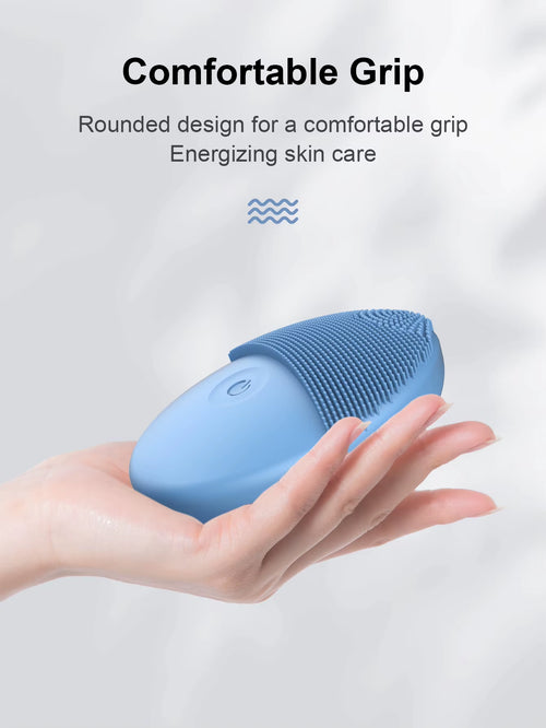 Electric Facial Cleanser Facial Cleansing Brush Deep Pore Cleaning Silicone Beauty Facial Sound Wave Vibration Massage